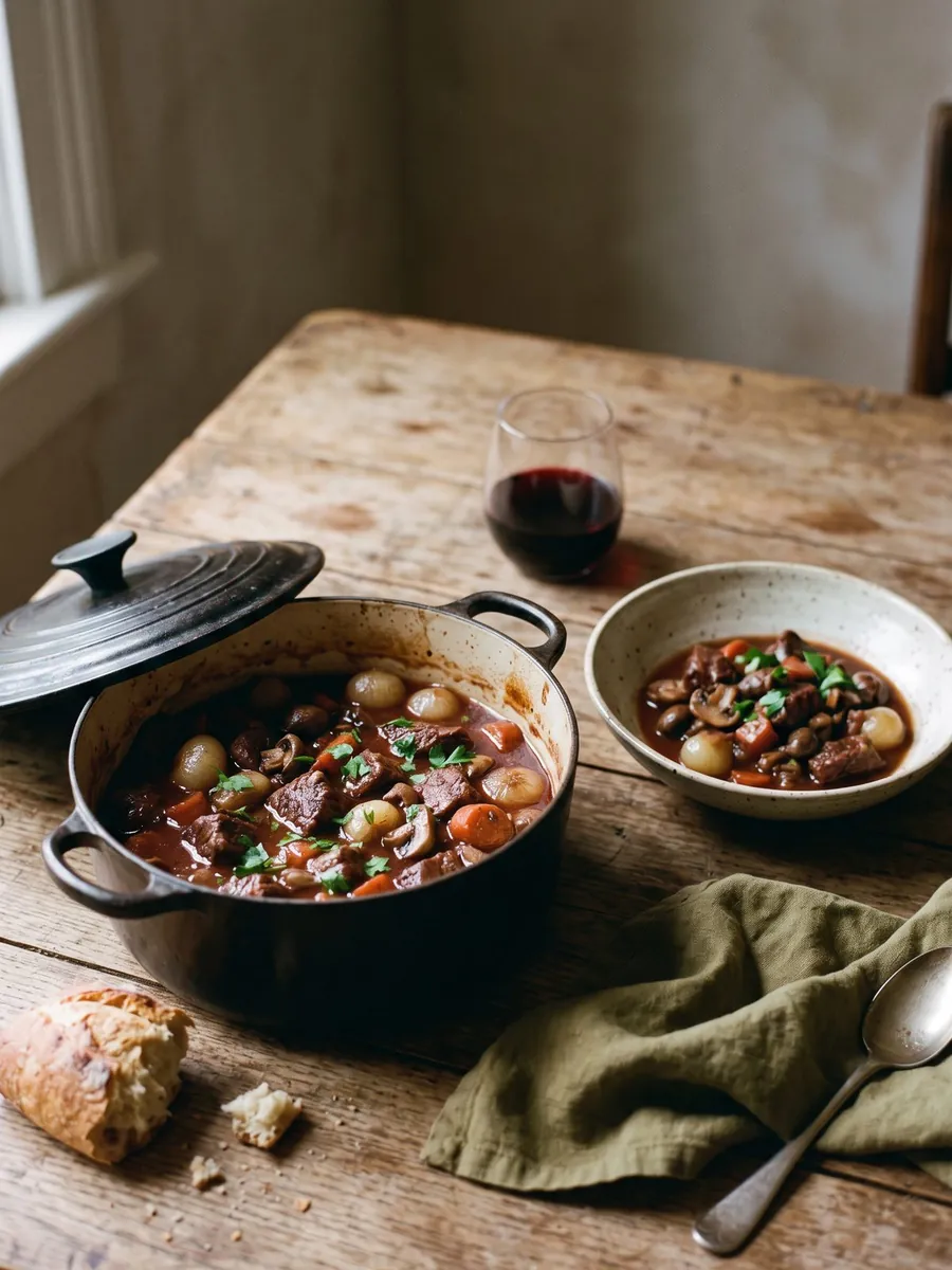 Beef bourguignon